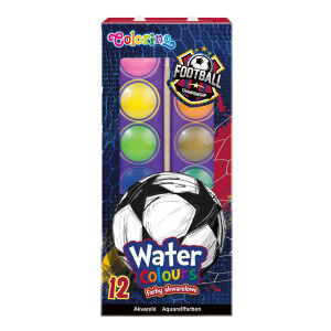 Product detail of Colorino vodové barvy Football, se štětcem, 12 barev