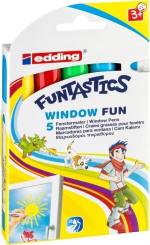 Product detail of Edding Dětský popisovač Funtastics na okna 16, sada 5 barev