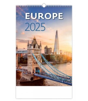 Product detail of Kalendář nástěnný 2025 - Europe