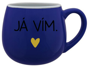Product detail of JÁ VÍM. - modrý keramický hrníček 300 ml