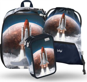 Product detail of BAAGL Set 3 ks Shelly - Space Shuttle (aktovka, penál, sáček)