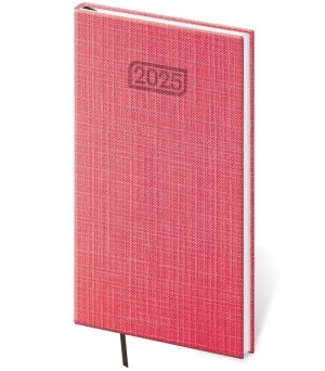 Product detail of Diář 2025 Zephir týdenní kapesní červená