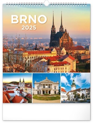 Product detail of Kalendář 2025 nástěnný: Brno, 30 × 34 cm