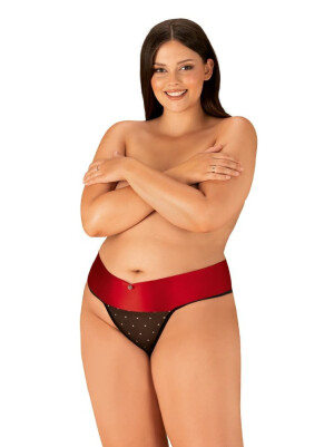 Product detail of Jedinečná tanga Tienesy thong 2XL/3XL - Obsessive černá 2XL/3XL