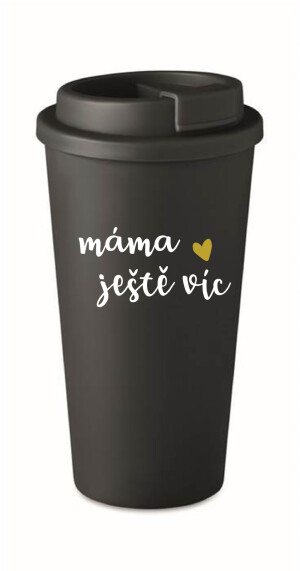 Product detail of MÁMA JEŠTĚ VÍC - černý termohrnek 475 ml