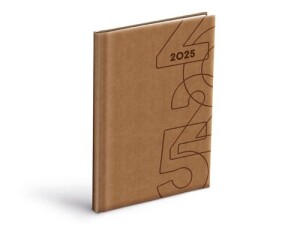 Product detail of Týdenní diář 2025 PU light brown