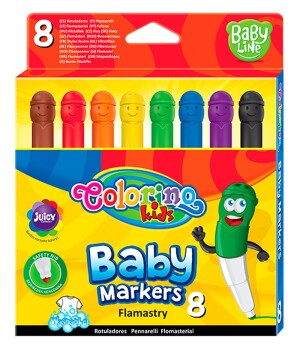 Product detail of Colorino fixy dětské Smile, s kulatou špičkou, 8 barev