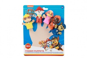 Product detail of Maňásek prstový 5ks Tlapková patrola/Paw patrol guma 6cm na kartě 16,5x20cm