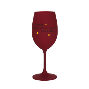 Product detail of PROTOŽE ZABALIT DÁRKY NENÍ PRDEL - bordo sklenice na víno 350 ml