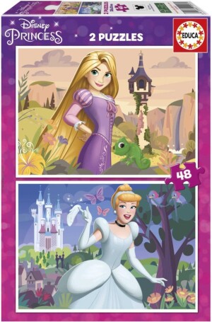 Product detail of Puzzle Disney princezny: Locika a Popelka/2x48 dílků