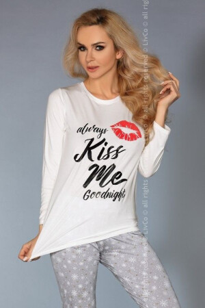 Product detail of Pyžamo Sweet Kiss 109 Ecru-grey - LivCo Corsetti L/XL