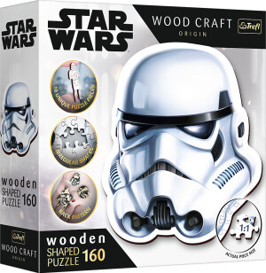 Product detail of Puzzle Wood Craft Origin Star Wars: Helma stormtroopera 160 dílků - Trefl