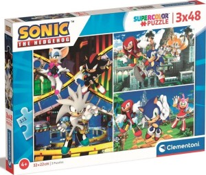 Product detail of Clementoni Puzzle Sonic 3x48 dílků - Schleich Wild Life