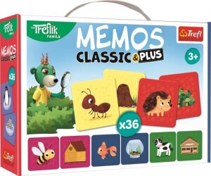 Product detail of Trefl Pexeso Classic&amp;Plus Zvířátka a jejich domečky 3v1