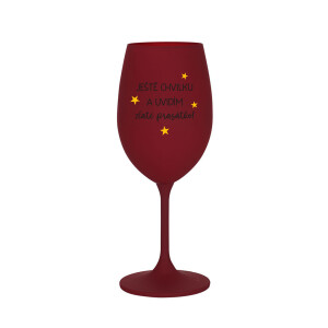 Product detail of JEŠTĚ CHVILKU A UVIDÍM ZLATÉ PRASÁTKO - bordo sklenice na víno 350 ml