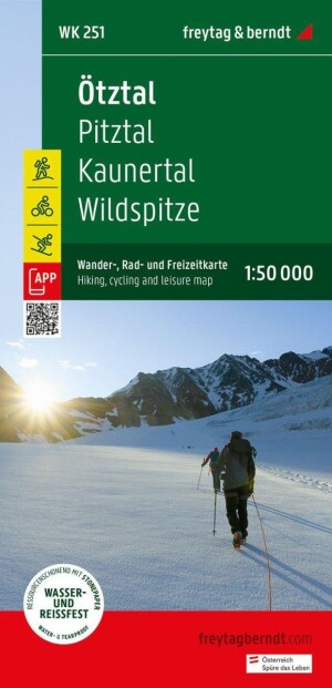 Product detail of Ötztal 1:50 000 / turistická, cyklistická a rekreační mapa