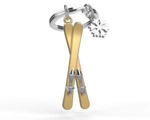 Product detail of MTM Klíčenka - Lyže a sněhová vločka