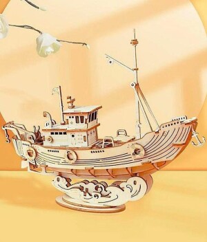 Product detail of NiXiM Dřevěné 3D puzzle/Rybářská loď