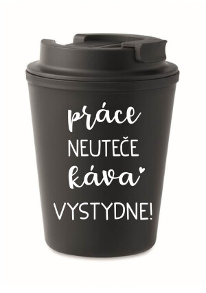 Product detail of PRÁCE NEUTEČE, KÁVA VYSTYDNE! - černý termohrnek 300 ml