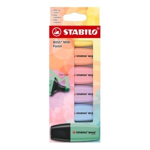 Product detail of Zvýrazňovač STABILO BOSS MINI Pastel - sada 6 ks
