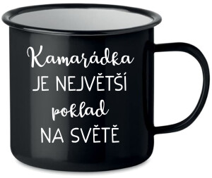 Product detail of KAMARÁDKA JE NEJVĚTŠÍ POKLAD NA SVĚTĚ - černý plecháček 350 ml
