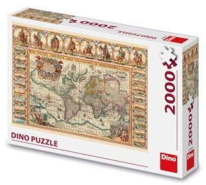 Product detail of Puzzle Historická mapa světa 2000 dílků