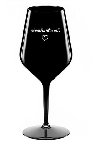 Product detail of PŘEMLUVILA MĚ - černá nerozbitná sklenice na víno 470 ml