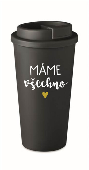 Product detail of MÁME VŠECHNO - černý termohrnek 475 ml