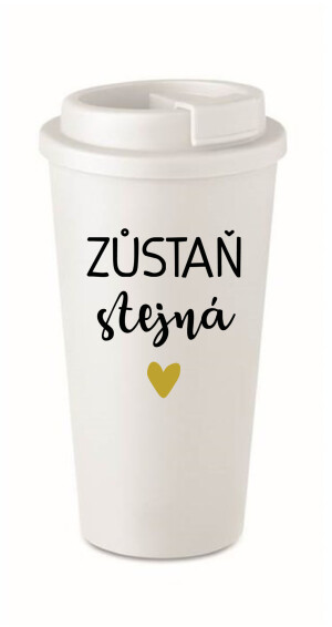 Product detail of ZŮSTAŇ STEJNÁ - bílý termohrnek 475 ml