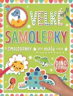 Product detail of Velké samolepky a omalovánky pro malé ruce Dino ostrov - Stuart Lynch