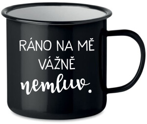 Product detail of RÁNO NA MĚ VÁŽNĚ NEMLUV. - černý plecháček 350 ml