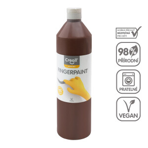 Product detail of Creall prstová barva, 750 ml, hnědá