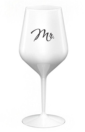 Product detail of MR. - bílá nerozbitná sklenice na víno 470 ml