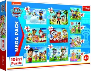 Product detail of Trefl Puzzle Tlapková patrola MEGA PACK/10v1 - Trefl