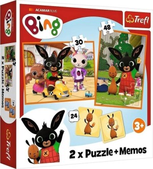 Product detail of Trefl Puzzle Bing / 30+48 dílků+pexeso