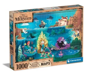 Product detail of Puzzle Disney Mapa Malá mořská víla 1000 dílků
