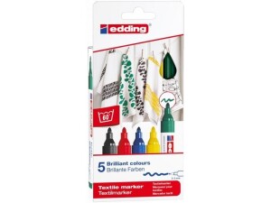 Product detail of Edding Popisovač na textil 4500 - Základní barvy, sada 5 ks