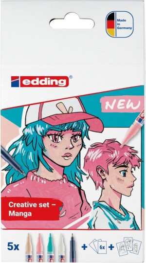 Product detail of Edding Akrylový popisovač e-5300/1800  Manga 5 ks