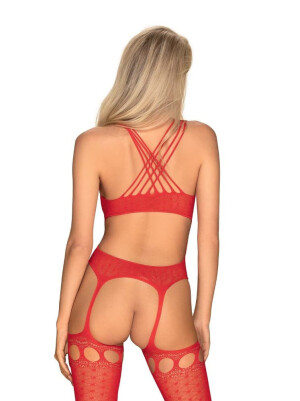 Product detail of Svůdné body G313 bodystocking red - Obsessive červená S/M/L