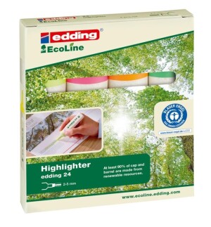 Product detail of Edding Zvýrazňovač 24 EcoLine - Neon, sada 4 ks