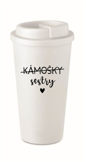Product detail of KÁMOŠKY SESTRY - bílý termohrnek 475 ml