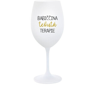 Product detail of BABIČČINA TEKUTÁ TERAPIE - bílá  sklenice na víno 350 ml