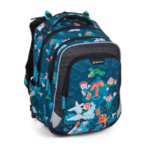Product detail of Bagmaster Školní batoh Lumi 24 E Kostičkový svět
