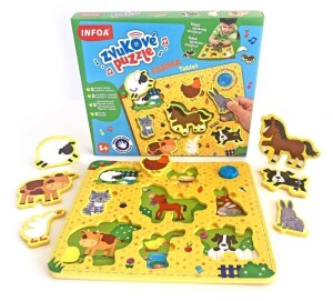 Product detail of Zvukové puzzle Farma Tablet - vkládačka