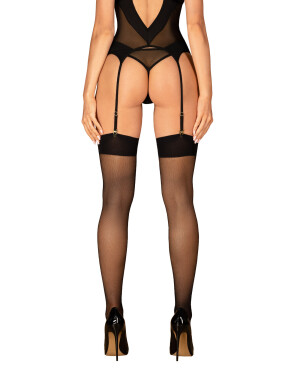 Product detail of Elegantní punčochy S823 stockings - Obsessive černá S/M/L