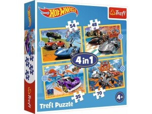 Product detail of Puzzle Autíčka Hot Wheels 4v1 (35,48,54,70 dílků)