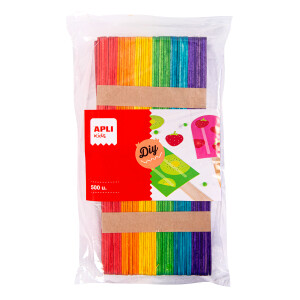 Product detail of APLI nanuková dřívka, Jumbo pack, 500 ks, 114 x 10 mm, mix barev
