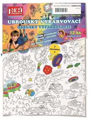 Product detail of Vybarvovací ubrousky Vesmír 12 kusů