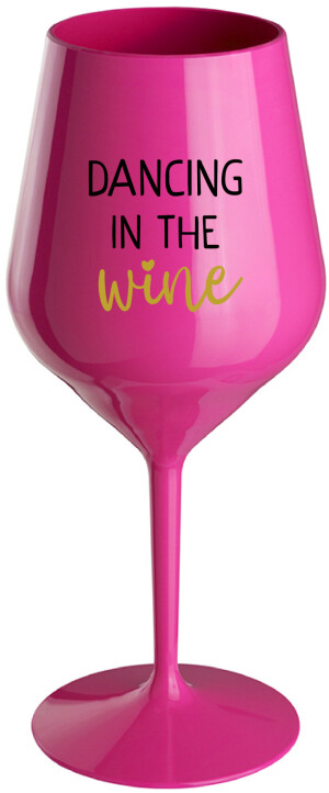 Product detail of DANCING IN THE WINE - růžová nerozbitná sklenice na víno 470 ml