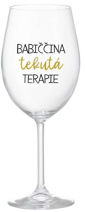 Product detail of BABIČČINA TEKUTÁ TERAPIE - čirá sklenice na víno 350 ml